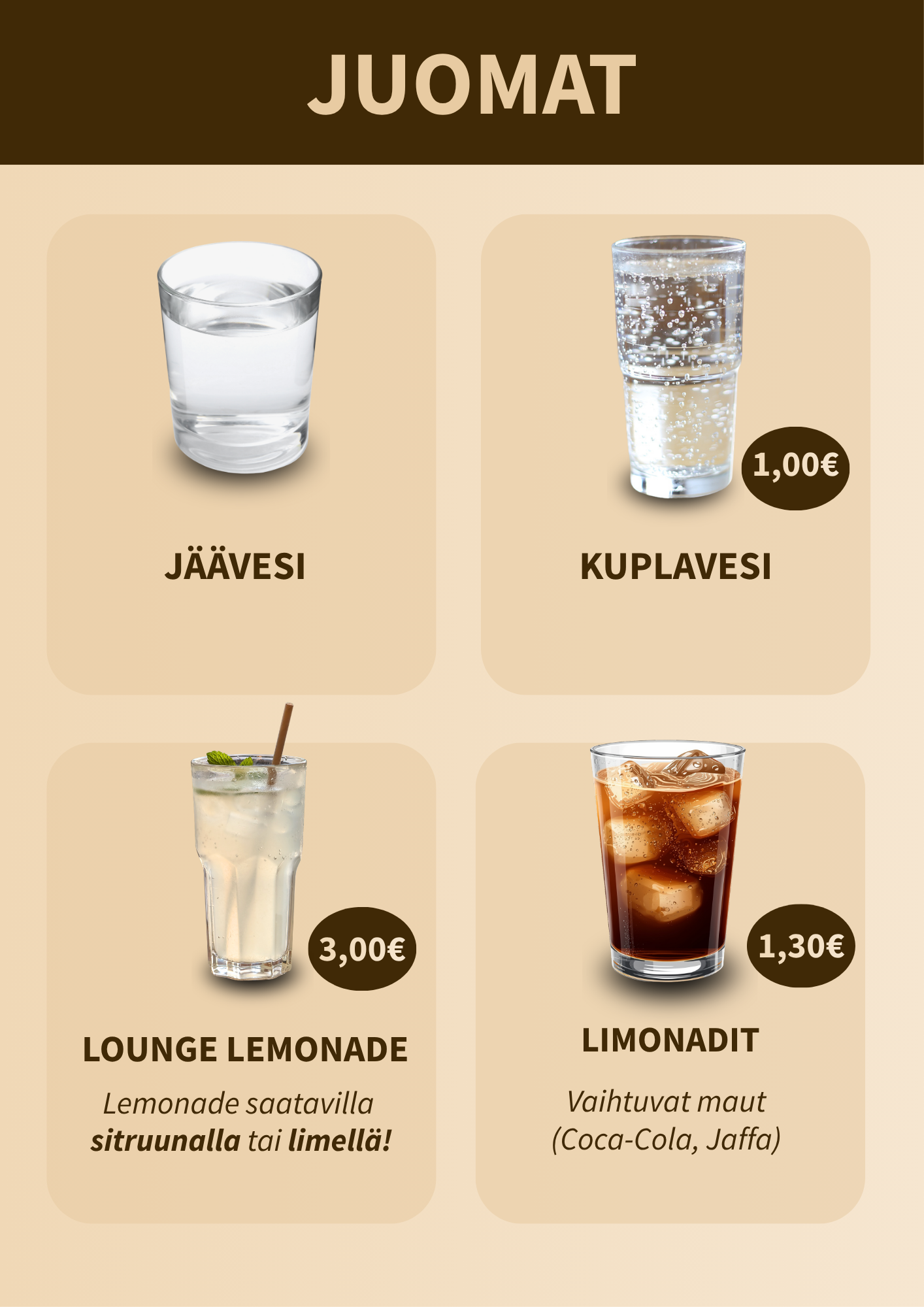 Lounge Turku juomat