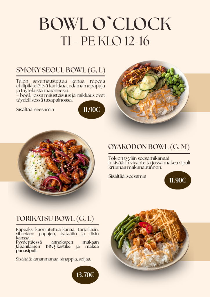 bowloclock menu